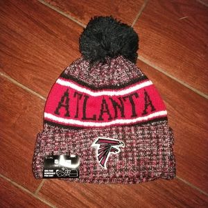 New Era NFL Atlanta Falcons Pom Beanie Hat Unisex